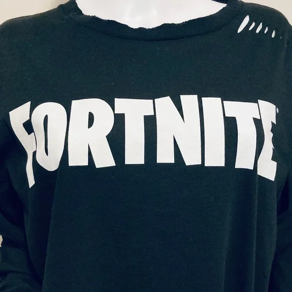 FORTNITE RIPPED DETAIL TSHIRT DRESS - Picture 7 of 16